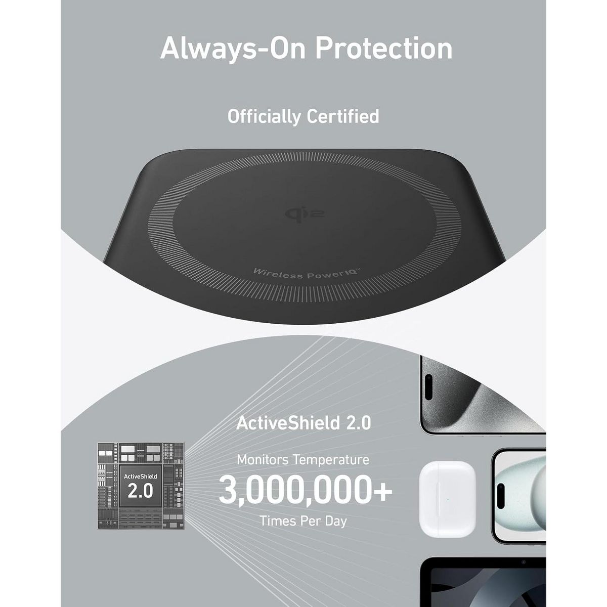 Anker MagGo Power Bank, Qi2 Certified 15W Ultra-Fast MagSafe-Compatible Portable Charger - thumbnail 6