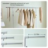 LIVAREEmlen Heavy Duty Clothing Rack 600LBS Rolling Clothes Racks for Hanging Clothes, Commercial Garment Rack Collapsible ＆ Portable with Wheels - 4 of 4