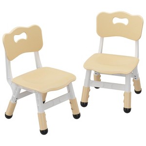Kids Chairs, 3 Level Height Adjustable Plastic Preschool Chairs, Max Load 180 Lbs, for 2-8 Years Home, School, Indoor/Outdoor - 1 of 4