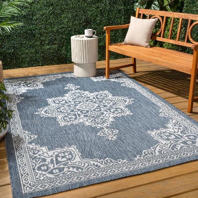 JONATHAN Y Arden Vintage Casual Medallion Indoor/Outdoor Area Rug