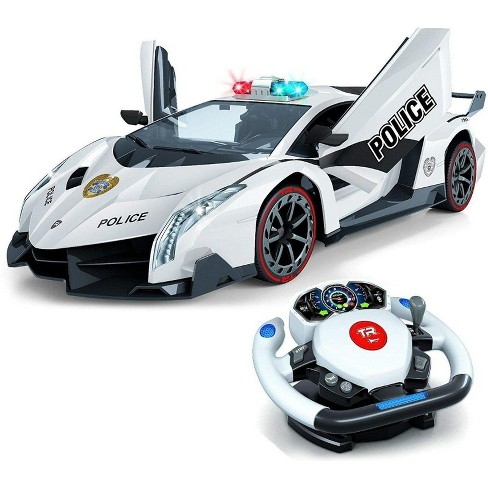 Remote control police car target discount