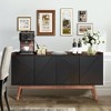 UbMelt 55.11"SideBoard Cabinet,Modern Sideboard Buffet Cabinet with 4 Doors and Wood Legs for Living Room,Kitchen,Dinning Room - 2 of 4
