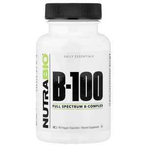 NutraBio B-100, 90 Veggie Capsules - 1 of 4