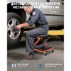 36" Z-Creeper Seat on Wheels, 2-in-1 Foldable Garage Creeper Shop Seat, 6 Swivel Casters, 330 LBS Capacity - 4 of 4