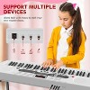 SUGIFT 61-Key Light-Up Electronic Keyboard Piano with Stand, Professional Piano Sound, Teaching Mode & 200 Tones for Kids, Beginners & Adults - 4 of 4