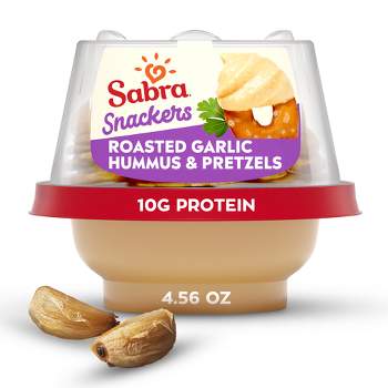 Sabra Roasted Garlic Hummus With Pretzels Snacker - 4.56oz