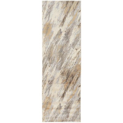 Parker Transitional Abstract Ivory/Tan/Brown Area Rug