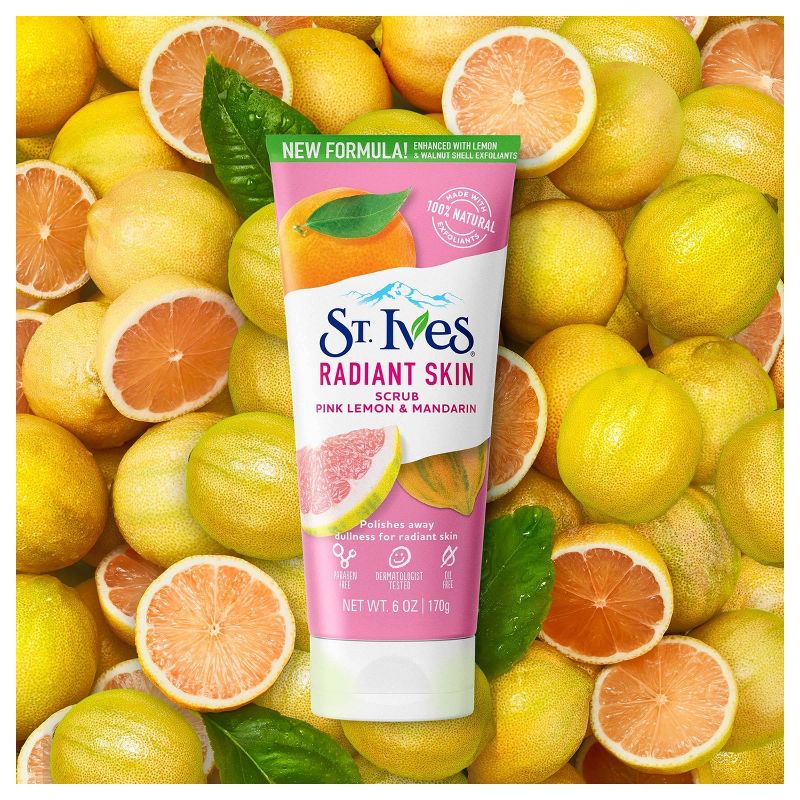 St. Ives Even and Bright Pink Lemon and Mandarin Orange Scrub - 6oz, 5 of 9