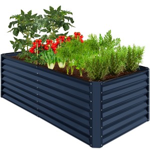 Best Choice Products 6x3x2ft Outdoor Metal Raised Garden Bed, Planter Box for Vegetables, Flowers, Herbs - 1 of 4