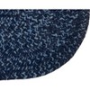 22" x 40" Chenille Tweed Collection Navy & Smoke Blue Reversible Indoor Area Utility Oval Rug - Better Trends - 2 of 4