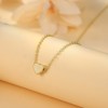 Turandoss 14k Dainty Gold Silver Heart Necklace for Women Girls - Birthday Gifts for Women Girls, Sweet Jewelry for 8-18, Back to School Decorations - 4 of 4