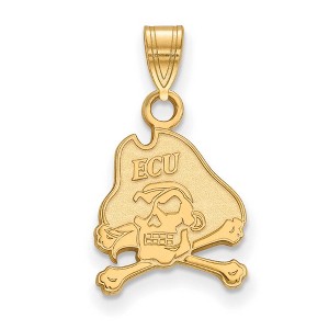 Black Bow Jewelry 10k Yellow Gold East Carolina Pirates NCAA Small Pendant - 1 of 3