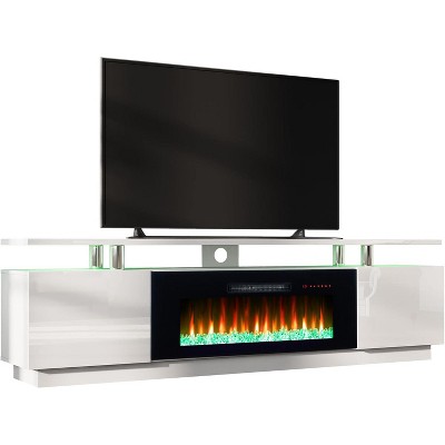 2 Tier Fireplace TV Stand