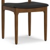 WyndenHall Set of 2 Angela Faux Leather Dining Chairs Black - 4 of 4