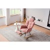 CAVINAS Teddy Accent Chair with Wooden Rocking Legs,Modern Arm Chair with Wooden Frame,Glider Rocker Accent Chair for Living Room - 2 of 4