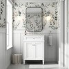 Vynxaria 24 inch Classic White Single Sink Freestanding Bath Vanity with White Ceramic Top Two Soft Close Doors One Tip Out Drawer Adjustable Shelf - 4 of 4