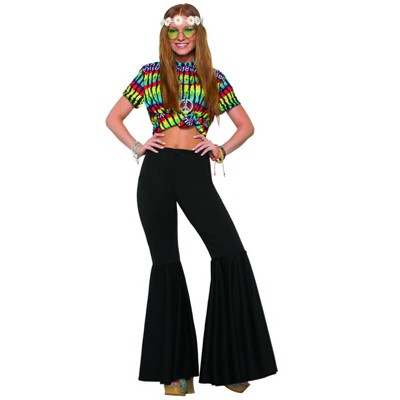 Forum Novelties Women's Black 70's Bell Bottoms : Target