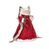 Transpac Fabric 15.75 in. Multicolor Christmas Ornate Gilded Angel - 2 of 4