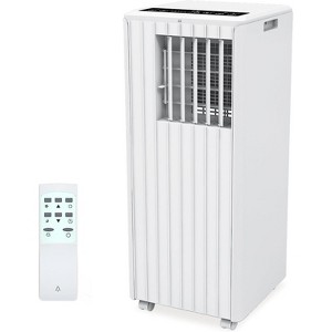 2-Pack8000 BTU Portable Air Conditioner,3-in-1AC Unit withDehumidifier Fan,Cools Up to 350 Sq.Ft Each,Includes Window KitRemote Control,White & Black - 1 of 4