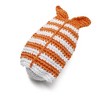Dogo Pet Fashions PAWer Cotton Crochet Squeaky Toy - Shrimp Sushi - 3 of 4
