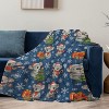 Lomsoe Cute Koala Christmas Throw Blanket Snowflake Flannel Throw Blanket, Warm Soft Cozy Flannel Blankets for Bedroom, Camping, Couch - 2 of 3