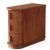 Resenkos Nightstand, Night Stand,Wood End Table, Narrow Side Table Nightstand with 3-drawer, - 2 of 4