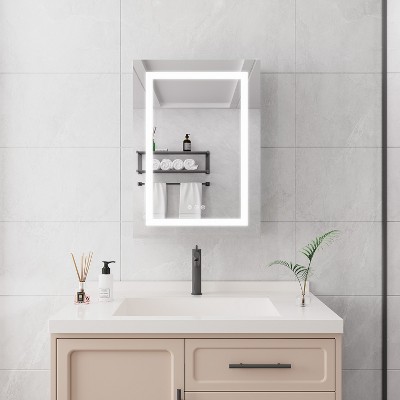 VYNXARIA 20"x28" Wall-Mounted Medicine Cabinet with Anti-Fog & Dimmable Lights