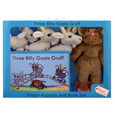 Traditional Story Sets 3 Billy Goats-W/Finger Puppets - (Mixed Media Product)