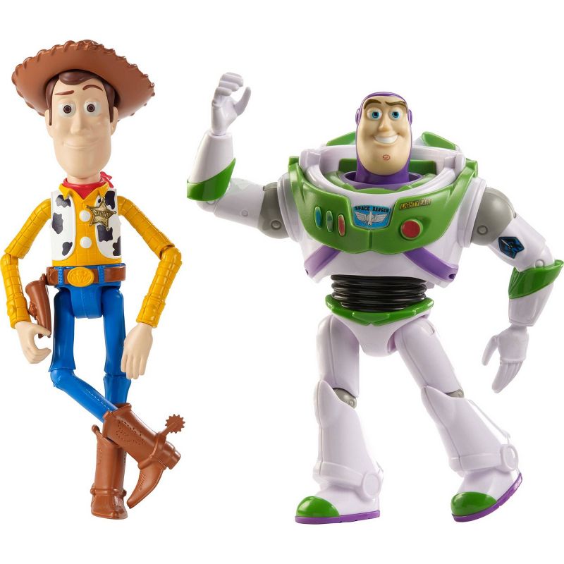 Disney Pixar Toy Story Retro 7&#34; Woody and Buzz Lightyear Action Figure Set - 2pk (Target Exclusive), 4 of 9
