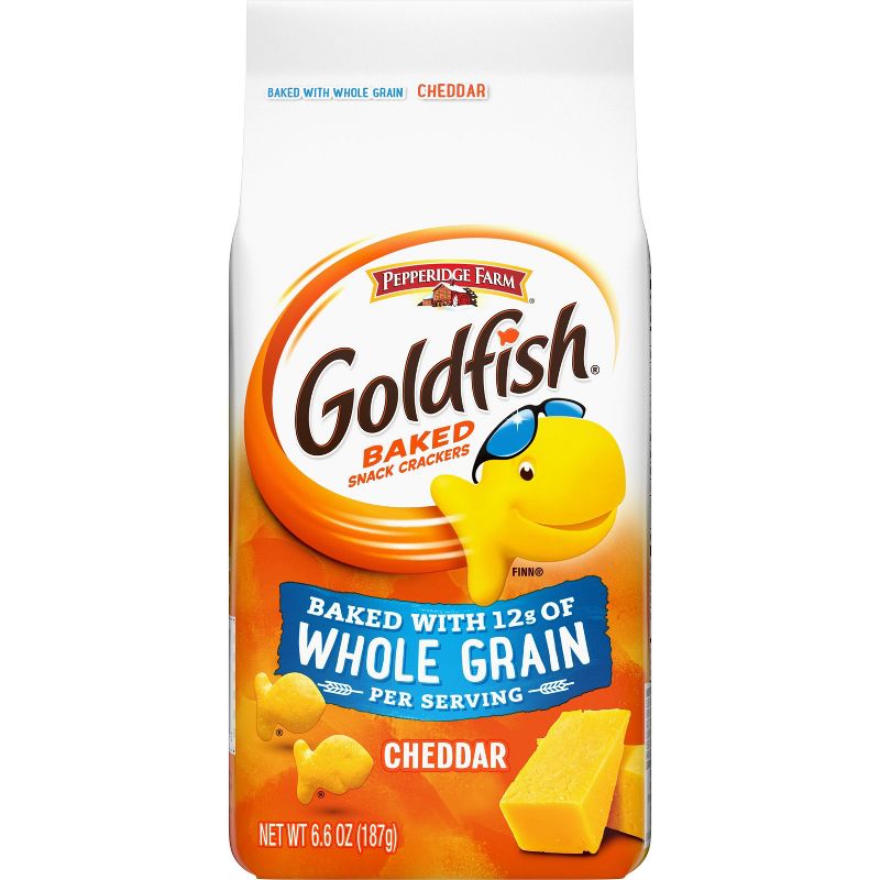 Pepperidge Farm Goldfish Cheddar Crackers Baked with Whole Grain- 6.6oz, 1 of 8