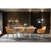 LeisureMod Kova Series Modern Rectangular Dining Table with Sintered Stone/Glass Top and Acrylic Base - 3 of 4