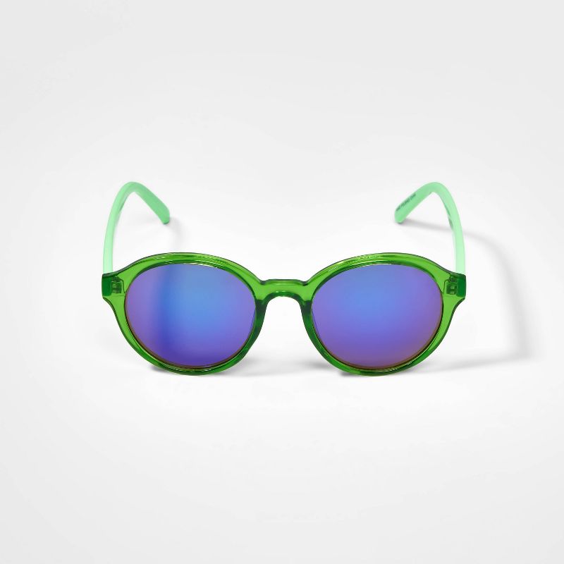 Kids&#39; Translucent Round Frame Sunglasses - Cat &#38; Jack&#8482; Green, 1 of 3