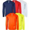 Galaxy By Harvic Men's Long Sleeve Moisture-Wicking Quick Dry Performance Crew Neck Tee- 5 Pack - 2 of 2