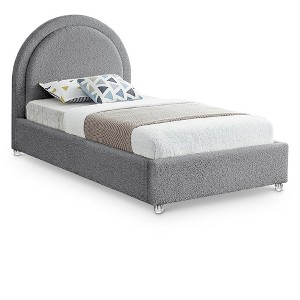 Meridian Furniture,Milo Fabric Bed - 1 of 4