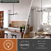 VAXCEL Claremont 6 Light Matte Black Contemporary Chandelier Clear Glass - 3 of 4