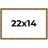 PosterPalooza | Textured Gold Picture Frame - UV Acrylic, Backing Board, Hanging Hardware Included - 3 of 4