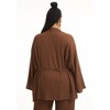June + Vie by Roaman's Women's Plus Size Tie-Waist Cardigan - 3 of 4