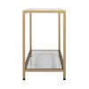 47" Camber Modern Glass Console Table Gold - Studio Designs Home: Mid-Century Style, Steel Frame, Tempered Top - image 4 of 4