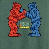 Women's - Rock 'Em Sock 'Em Robots - Rock 'Em Sock 'Em Lightweight French Terry Wide Neck Long Sleeve Shirt - 2 of 4