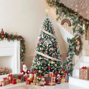 Christmas Tree with Lights, Prelit Artificial Christmas Tree with 659 Branch Tips, Easy to Assemble Holiday Decor for Home, Office, Party - 1 of 4