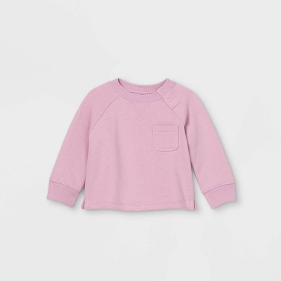 Baby Knit Pullover Sweatshirt - Cat & Jack™ Light Purple 0-3M