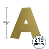 Carson-Dellosa Carson Dellosa Education Sparkle + Shine 4" EZ Letters Gold Foil 219 Pieces - 2 of 2
