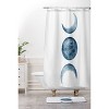 Kris Kivu Blue Moon Phases Watercolor Memory Foam Bath Rug Blue - Deny Designs - 4 of 4