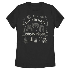 Women's Disney Hocus Pocus It's Just a Bunch of Hocus Pocus Icons T-Shirt - 1 of 3