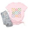 Simply Sage Market Checkered Flowers Short Sleeve Tee - 3 of 4