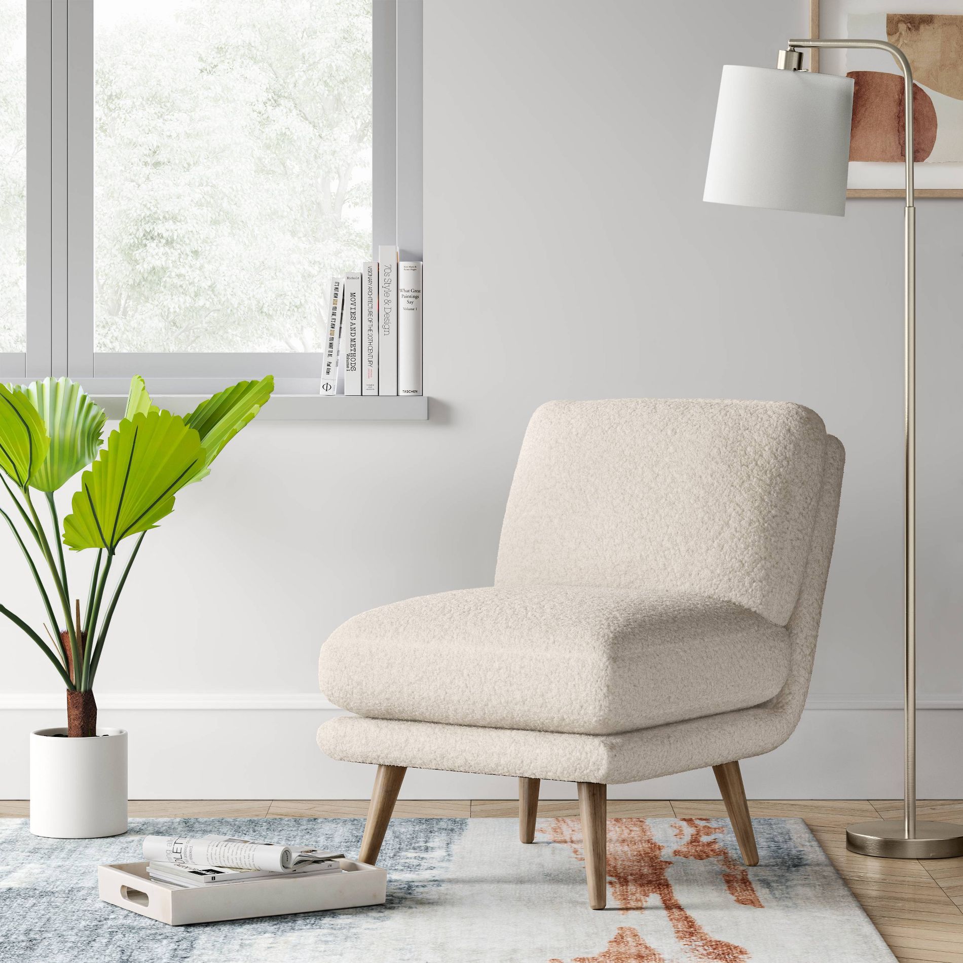 Harper Faux Fur Slipper Chair - Threshold™