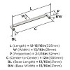 Amerock Balata Appliance Pull for Large Panels and Oversized Cabinets - 3 of 4