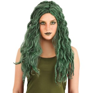 HalloweenCostumes.com One Size Fits Most Women Women's Wicked Medusa Wig, Green - 1 of 2