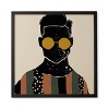 Domonique Brown Black Hair No. 7 Framed Wall Art Black - Deny Designs - 4 of 4