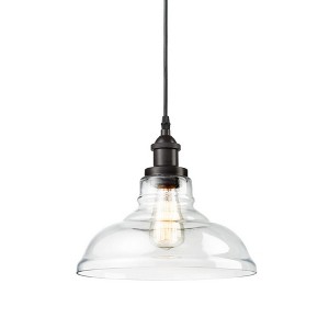 Claxy Bronze, Industrial, Glass Dome Kitchen Pendant Light Fixture - 1 of 4